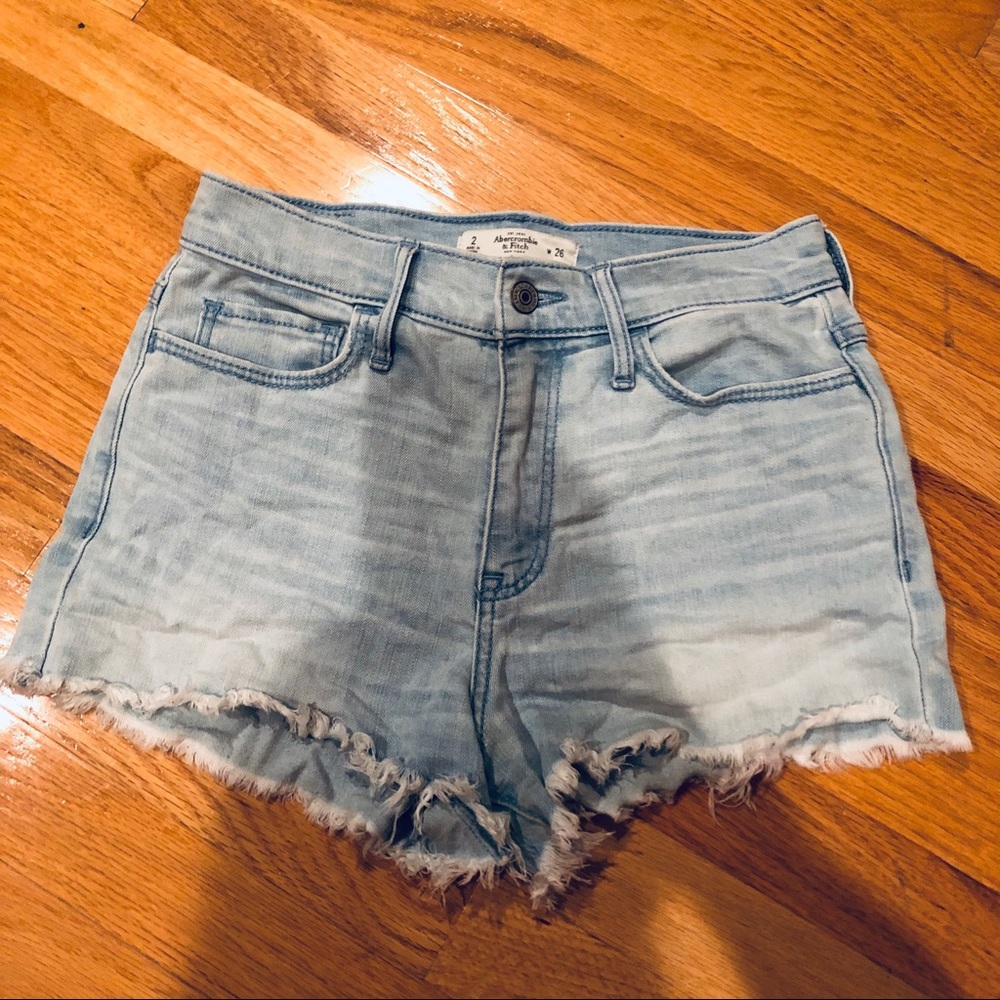 Light wash denim shorts from Abercrombie & Fitch